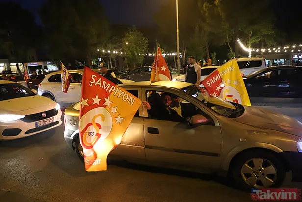 Galatasaray’ın şampiyonluğu sonrası Türkiye sarı kırmızıya boyandı