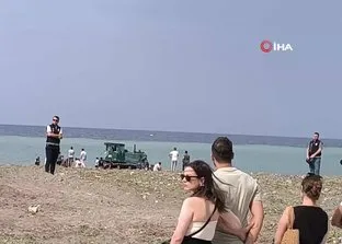 Güneşlenen kadını iş makinesi ezdi!