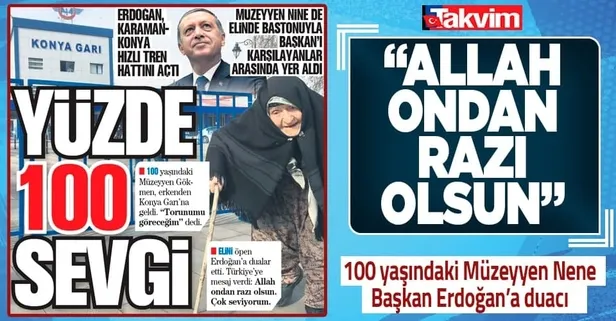 Başkan Erdoğan Karaman-Konya hızlı tren hattının açılışını yaptI!