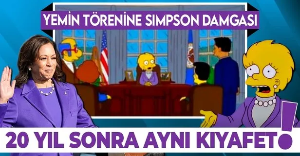 SON DAKİKA: ABD’deki Biden ve Harris’in yemin törenine Simpsonlar damga vurdu! 20 yıl önceden bildiler