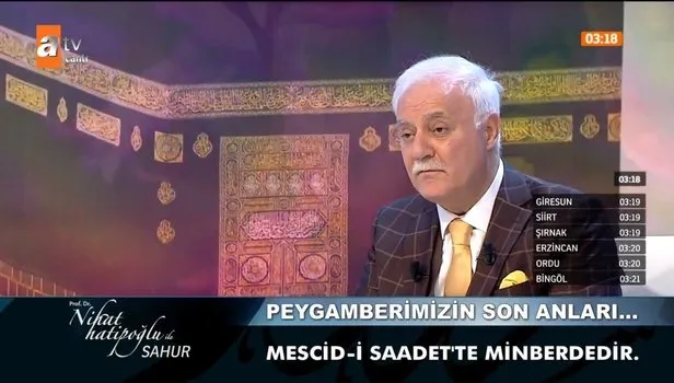 Peygamberimizin son anları