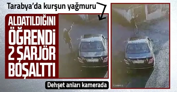 Tarabya’da öfkeli koca dehşeti kamerada!
