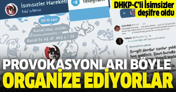 DHKP-C destekçisi İsimsizler Hareketi böyle provokasyon yapıyormuş!