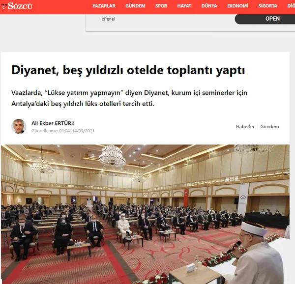 Sözcü gazetesinden bir yalan daha! Diyanet İşler Başkanlığı Sözcü gazetesinin maskesini düşürdü: İyi niyet taşımıyor!-1