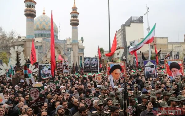 Kasım Süleymani için Ahvaz'da cenaze töreni - 19