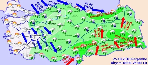 Son dakika: Meteoroloji'den kar uyarısı! İstanbul'da kar ne zaman yağacak? 25 Ekim 2018 Perşembe hava durumu-7