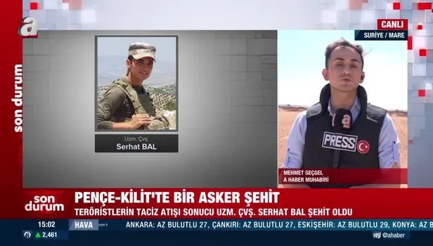 Bakanlık acı haberi duyurdu: P.Uzm.Çvş. Serhat BAL şehit düştü