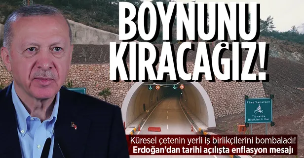 Başkan Erdoğan'dan Phaselis Tüneli açılışında önemli açıklamalar