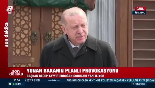 Başkan Erdoğan'dan Yunan Bakan Dendias açıklaması: Dışişleri bakanı haddini bildirdi