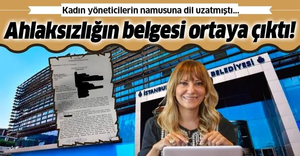 İBB Genel Sekreter Yardımcısı Yeşim Meltem Şişli’nin yaptığı ahlaksızlığın belgesi ortaya çıktı!