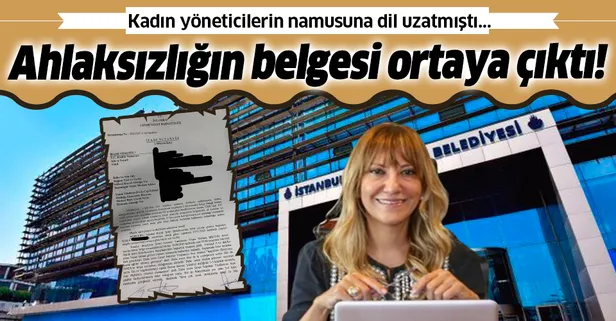 İBB Genel Sekreter Yardımcısı Yeşim Meltem Şişli'nin yaptığı ahlaksızlığın belgesi ortaya çıktı!