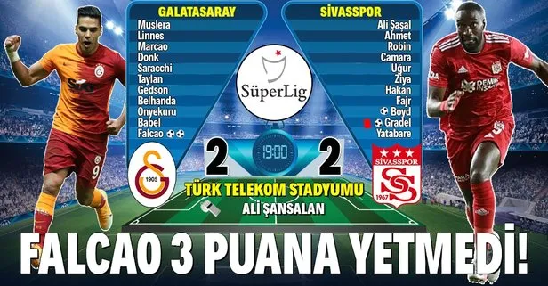 Galatasaray 2-2 Sivasspor | MAÇ SONUCU