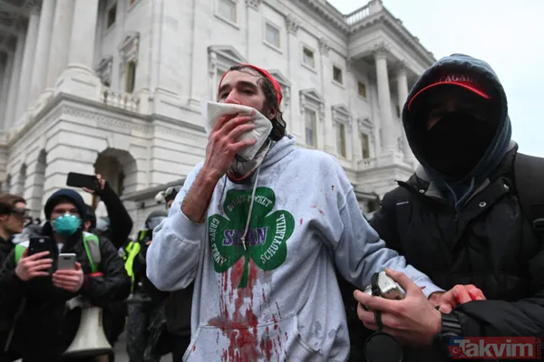 ABD'de 6 Ocak baskını! Protestocular Kongre binasına nasıl girdi? Son dakika görüntüleri şoke ediyor - 45