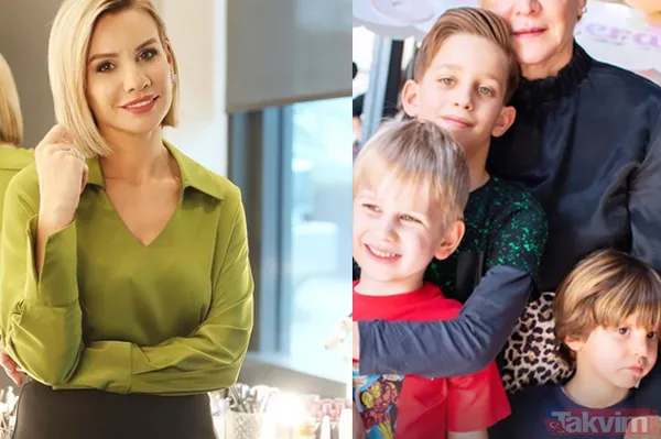 Esra Erol 'bu yıl öpmeye yanında olmaya korkuyorum' dedi annesini yeni yaşını kutladı! Esra Erol'un büyük oğlu aynı anneannesi... - 1