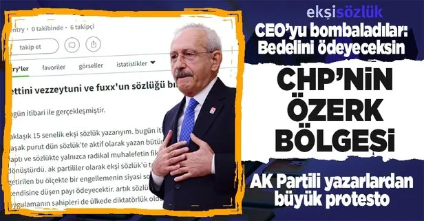 Ekşi Sözlük’te AK Partili yazarlara operasyon: Site CHP’nin özerk bölgesi haline geldi!