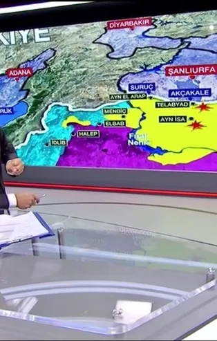 FOX TV'de tarihi hata! Harekat alanını göstereyim derken...