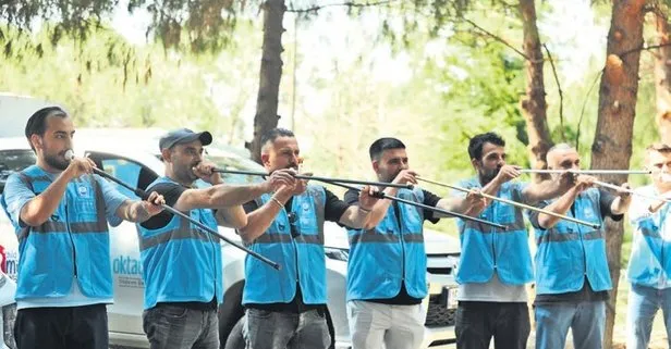 Kaçan kurbanlıklar için devreye girdiler | Tüf tüfçüler iş başında