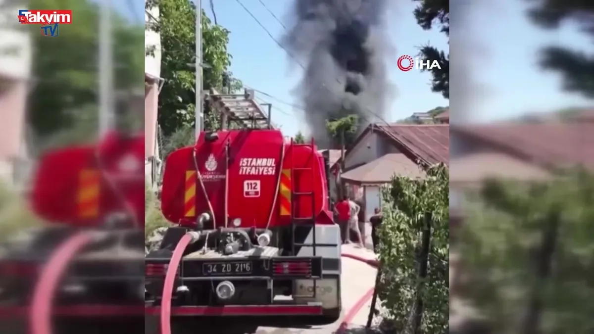 Beykoz’da korkutan yangın: 4 kişi kurtarıldı