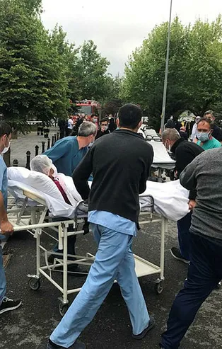 Kayseri Erciyes Üniversitesi Tıp Fakültesi Hastanesi'nde yangın paniği