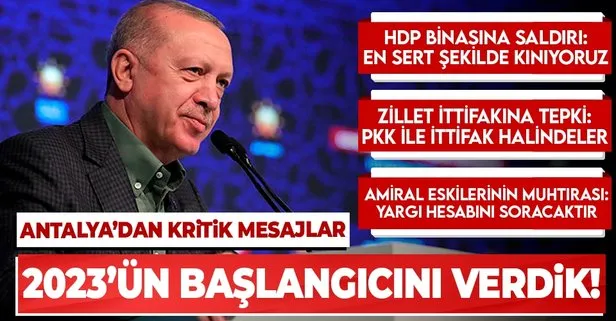 Son dakika: Başkan Recep Tayyip Erdoğan’dan Antalya’da önemli açıklamalar