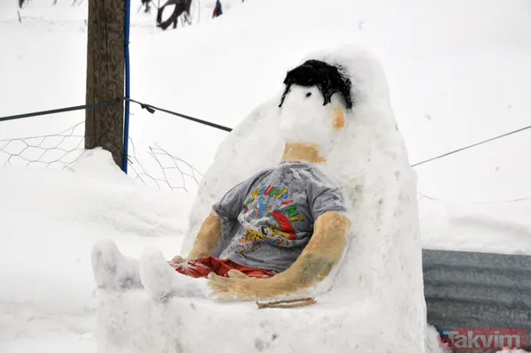 Kızı için kardan Anıtkabir yapan Mehmet Şerif Karahan bu kez ahşap kullanarak Anıtkabir yaptı - 11