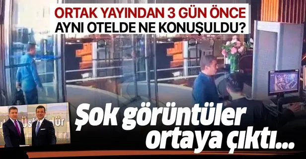 CHP adayı Ekrem İmamoğlu ile İsmail Küçükkaya’nın yayından önce otelde buluştuğu ortaya çıktı