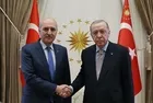 Başkan Erdoğan Külliye'de TBMM Başkanı Kurtulmuş'u kabul etti