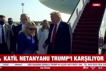 ABD başkanı Trump Tel Aviv'de
