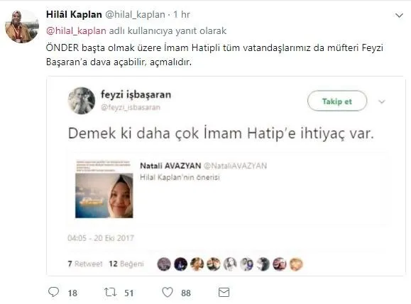Hilal Kaplan Dan Cirkin Iftiraya Sert Tepki Takvim