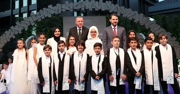 Başkan Erdoğan torunu Mahinur Albayrak'ın mezuniyet törenine katıldı