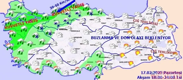 İstanbul'a 2. kar dalgası geliyor! Meteoroloji'den 7 ile sarı kodlu alarm: Sibirya soğukları kapıya dayandı! - 9