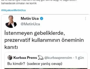 Metin Uca seviyesizlikte sınırları zorladı sosyal medyada tepki yağdı: AlçaksınMetinUca