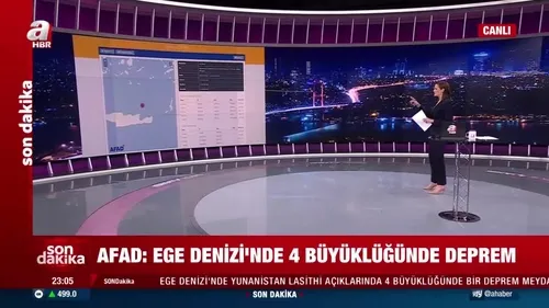 AFAD duyurdu! ge Denizi'nde 4 büyüklüğünde deprem