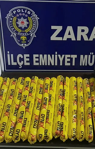 Sivas'ta dinamit lokumu ele geçirildi