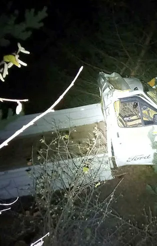 Gümüşhane'de feci kaza: 2 ölü, 1 yaralı!