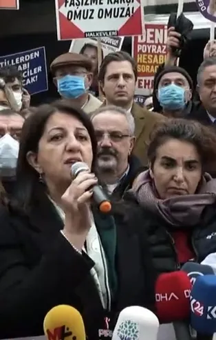 CHP'li Sezgin Tanrıkulu HDP'lilerin eylemine koşa koşa gitti