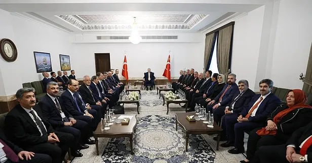 Başkan Erdoğan, Irak Türkmen toplumu ve Sünni toplumu temsilcilerini kabul etti