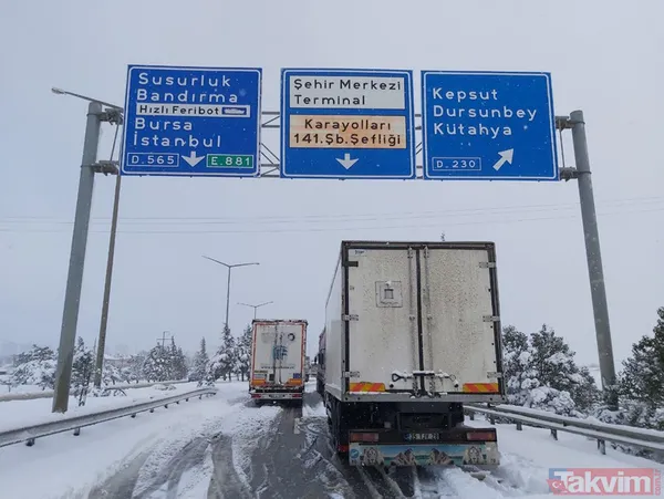 SON DAKİKA: Beyaz esaret! Balıkesir-Susurluk yolu saatlerdir kapalı - 36