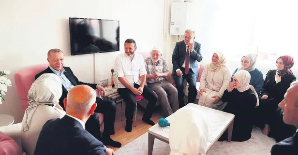 Başkan Erdoğan cumartesi günü Ordu’daki açılışın ardından Yeşilyurt ailesinin evini ziyaret etti