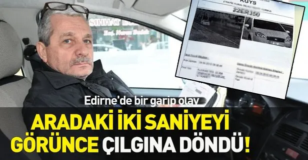 Edirne’de ilginç olay! İki saniye arayla kesilen trafik cezası mahkemeden döndü