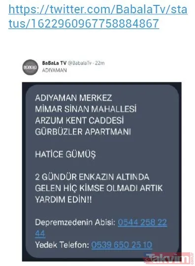 Oğuzhan Uğur'un sahibi olduğu Babala isimli sosyal medya hesabı “Baraj patladı” yalanı ve paylaştığı sahte ihbarları tek tek sildi - 19