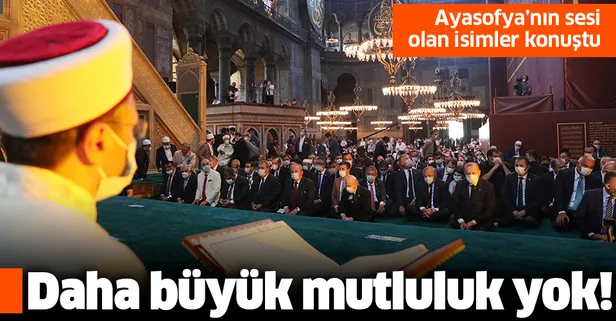 Ayasofya-ı Kebir Camii’ne atanan din görevlileri gururlu: Daha büyük mutluluk yok