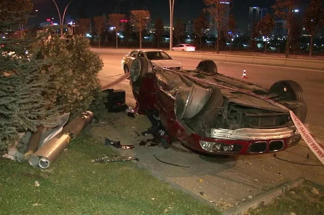 Ankara’da trafik kazası: 1 ölü, 3 yaralı