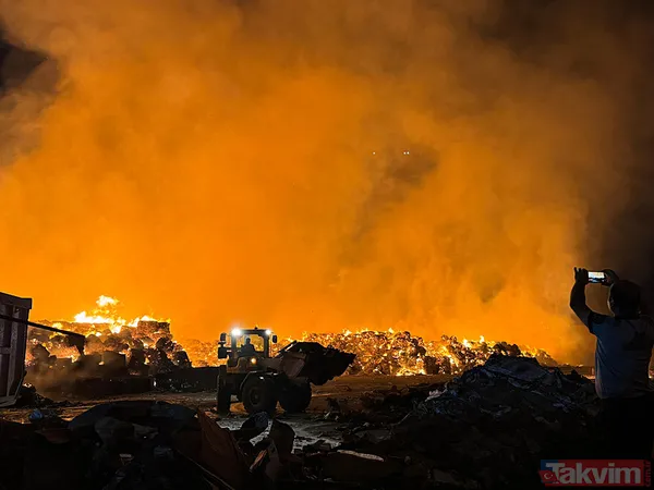 Aydın'da kağıt fabrikasındaki yangın yeniden kontrolden çıktı: Havadan ve karadan müdahale sürüyor - 25
