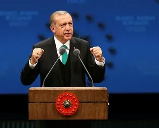 Erdoğan’dan salonu ayağa kaldıran sözler