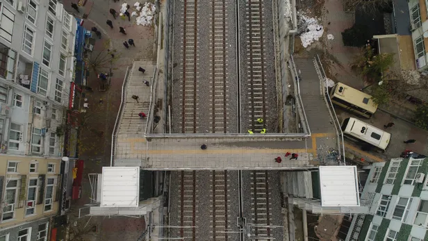 Gebze-Halkalı tren hattında son durum havadan görüntülendi-7