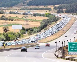 Bolu’da 20 km kuyruk