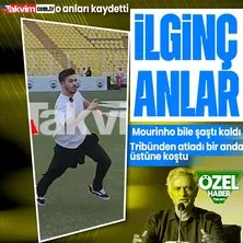 Jose Mourinho’nun imza töreninde ilginç anlar! Fenerbahçeli bir taraftar üstüne koştu | Takvim.com.tr o anları kaydetti