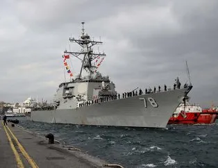 ABD savaş gemisi Sarayburnu’nda