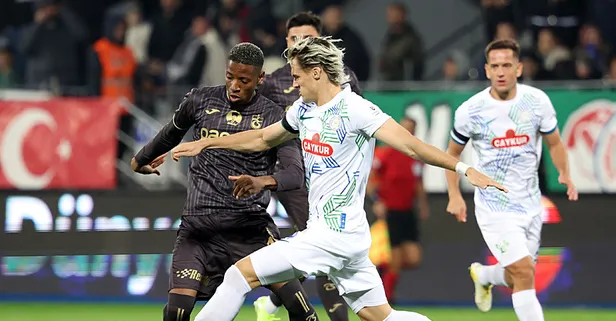 Karadeniz derbisinde kazanan Rize! Trabzonspor Rizespor'a 3-1 yenildi